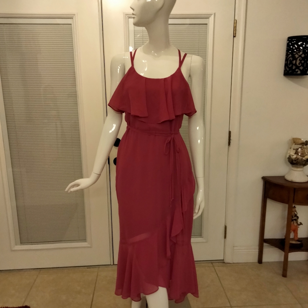 Jolie vie ruffle top evening dress M